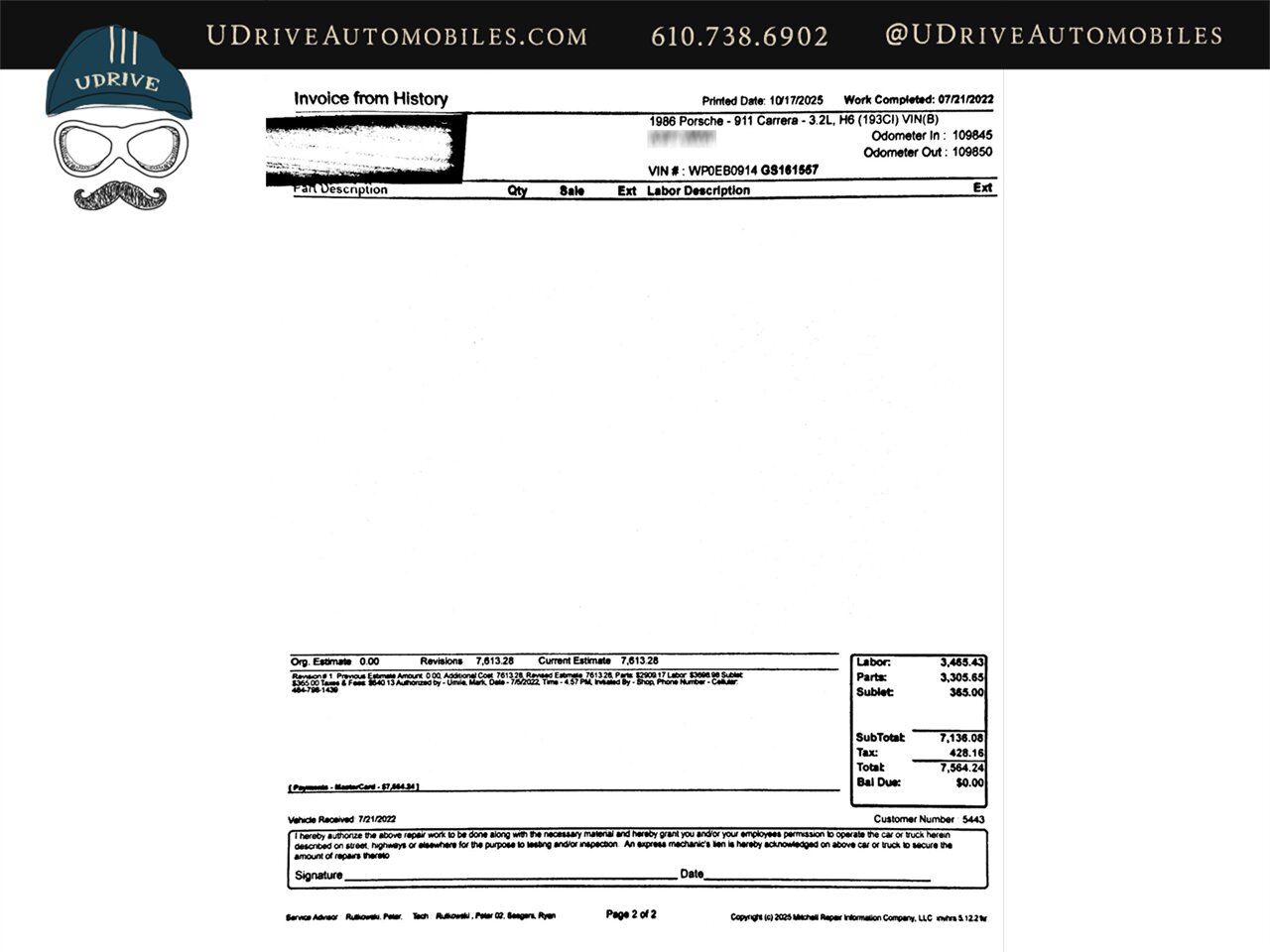 1986 Porsche 911 Carrera Targa 1 Owner Detailed Service History Rare Colorway $26k in Recent Receipts - Photo 98 - West Chester, PA 19382