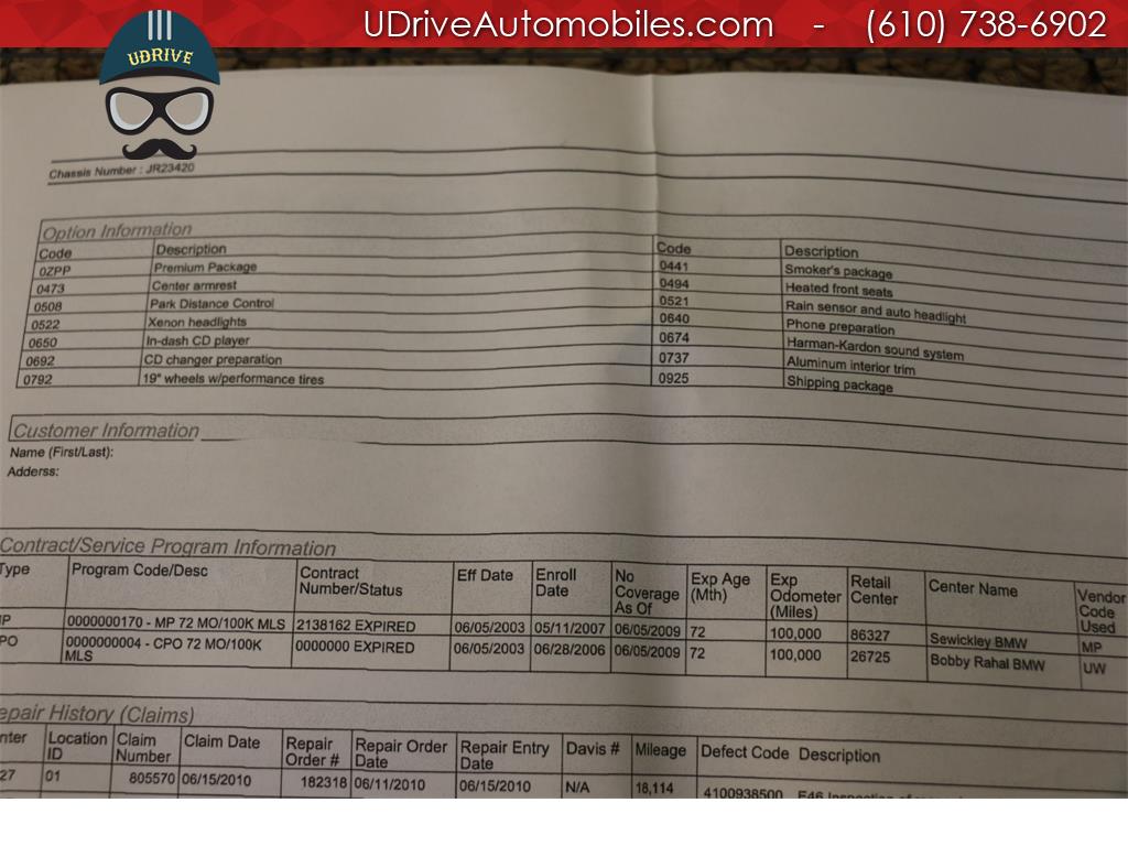 2003 BMW M3 6 Speed Manual Service History 19 in Wheels HK   - Photo 36 - West Chester, PA 19382