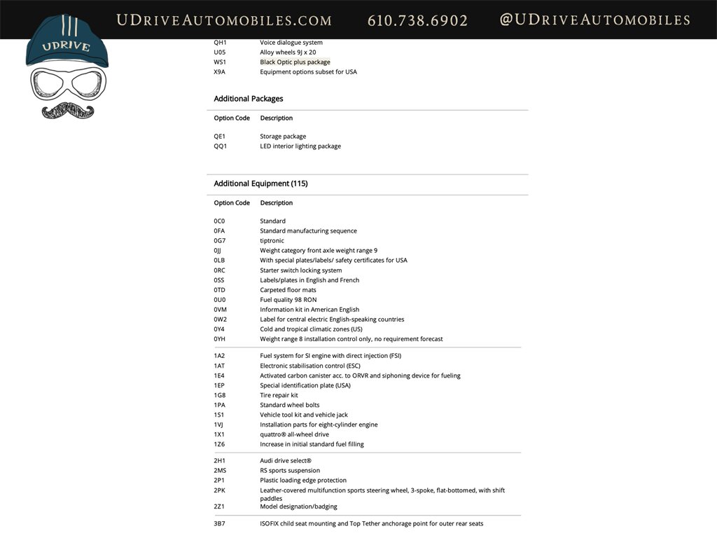 2015 Audi RS 5 4.2 quattro  Black Optics Package Rare Panther Black Crystal Effect - Photo 61 - West Chester, PA 19382