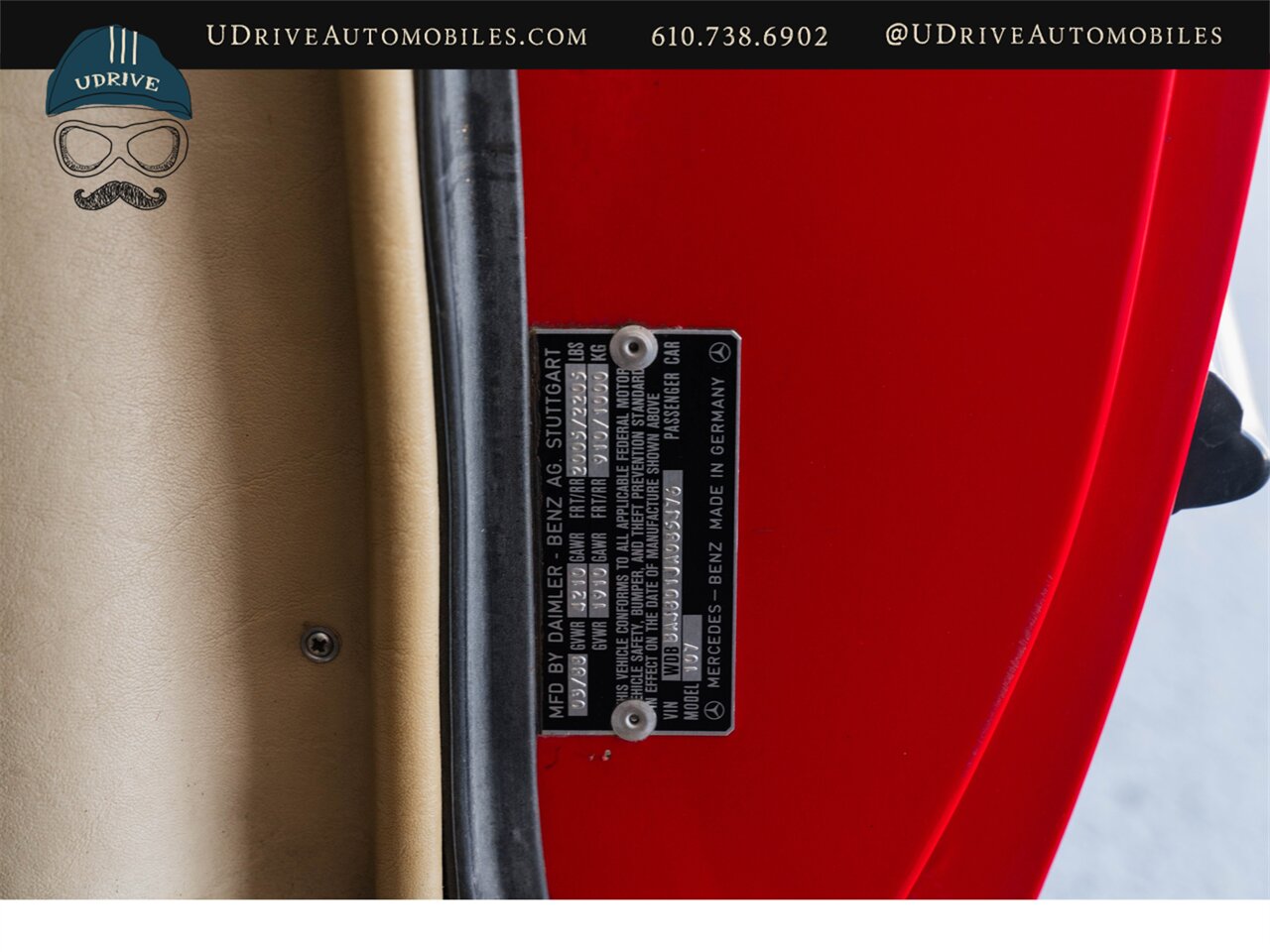 1988 Mercedes-Benz 560SL Signal Red Detailed Service History - Photo 47 - West Chester, PA 19382