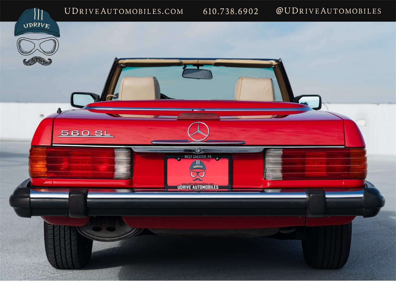 1988 Mercedes-Benz 560SL Signal Red Detailed Service History - Photo 34 - West Chester, PA 19382