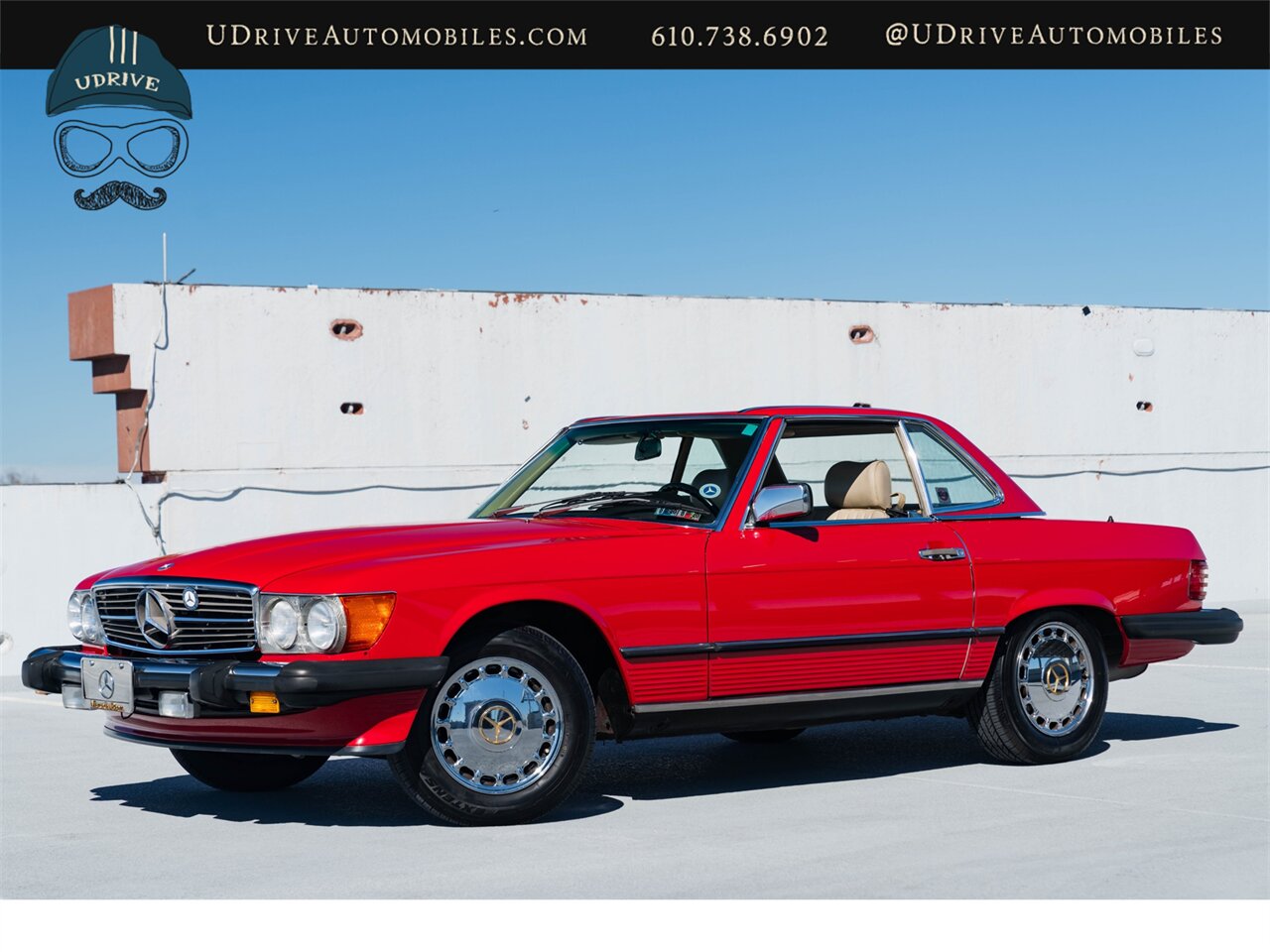 1988 Mercedes-Benz 560SL  Signal Red Detailed Service History - Photo 1 - West Chester, PA 19382