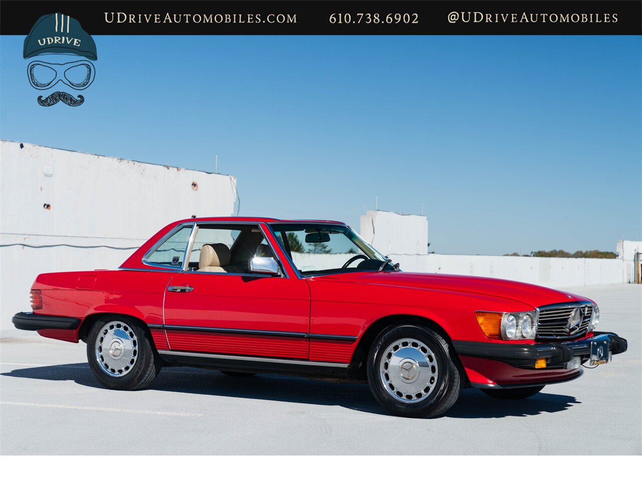 1988 Mercedes-Benz 560SL Signal Red Detailed Service History - Photo 27 - West Chester, PA 19382