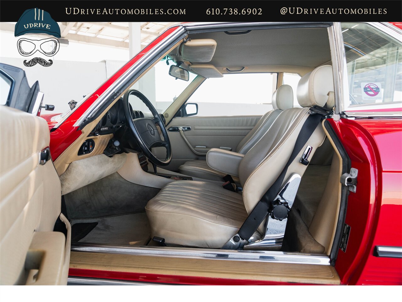 1988 Mercedes-Benz 560SL Signal Red Detailed Service History - Photo 46 - West Chester, PA 19382