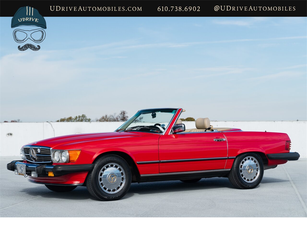 1988 Mercedes-Benz 560SL Signal Red Detailed Service History - Photo 17 - West Chester, PA 19382