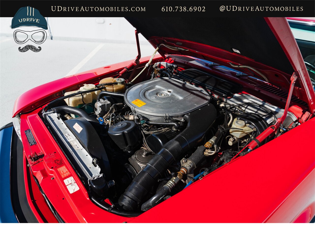 1988 Mercedes-Benz 560SL Signal Red Detailed Service History - Photo 76 - West Chester, PA 19382
