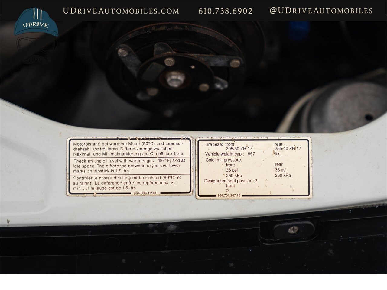 1993 Porsche 911 RS America All 4 Options LSD AC Sunroof Radio - Photo 93 - West Chester, PA 19382