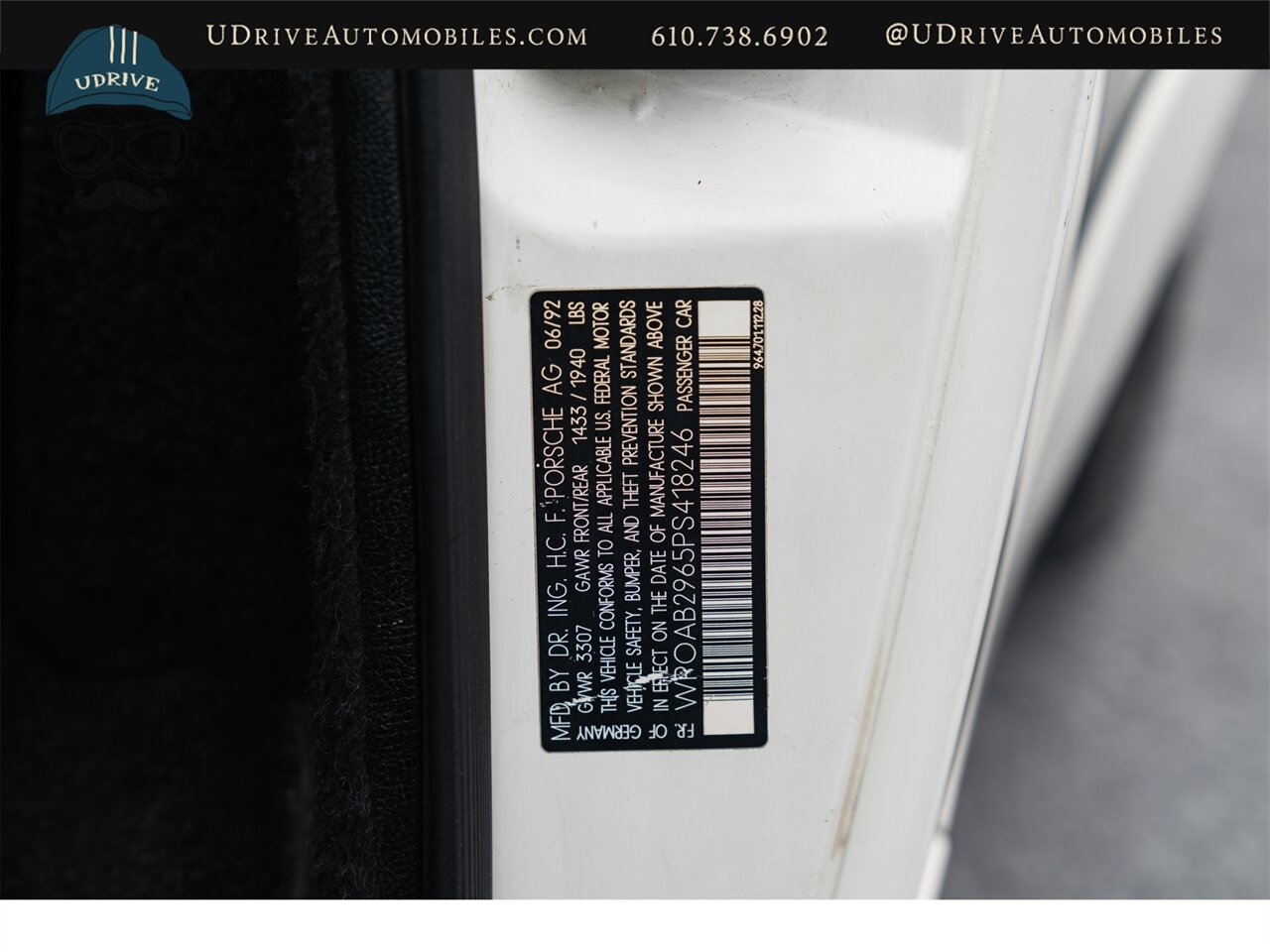 1993 Porsche 911 RS America All 4 Options LSD AC Sunroof Radio - Photo 94 - West Chester, PA 19382