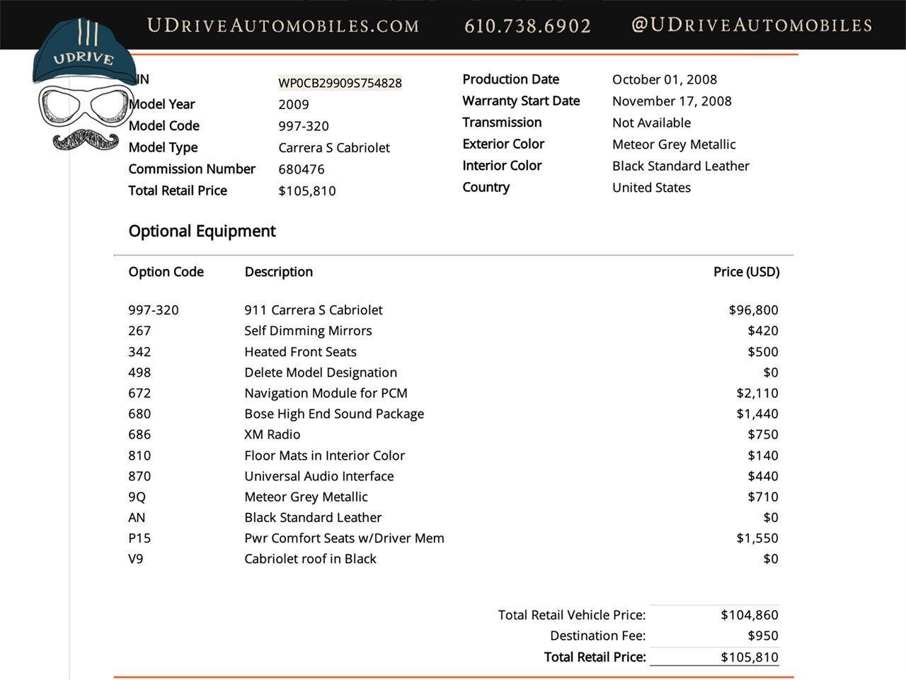2009 Porsche 911 Carrera S  Cabriolet 997.2 6 Speed Manual 27k Miles Full Body PPF Great Color - Photo 1 - West Chester, PA 19382