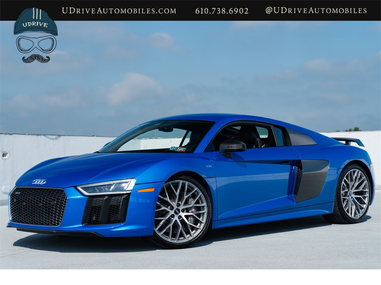 2017 Audi R8 5.2 quattro V10 Plus  Ara Blue Diamond Blue Stitch 1 Owner 6k Miles B&O 20s $202k MSRP Full PPF - Photo 1 - West Chester, PA 19382