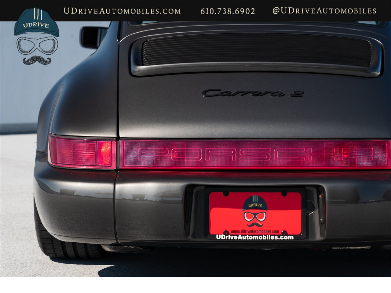 1990 Porsche 911 Carrera 2  964 C2 5 Speed Slate Grey over Burgundy  Service History Engine Reseal - Photo 24 - West Chester, PA 19382