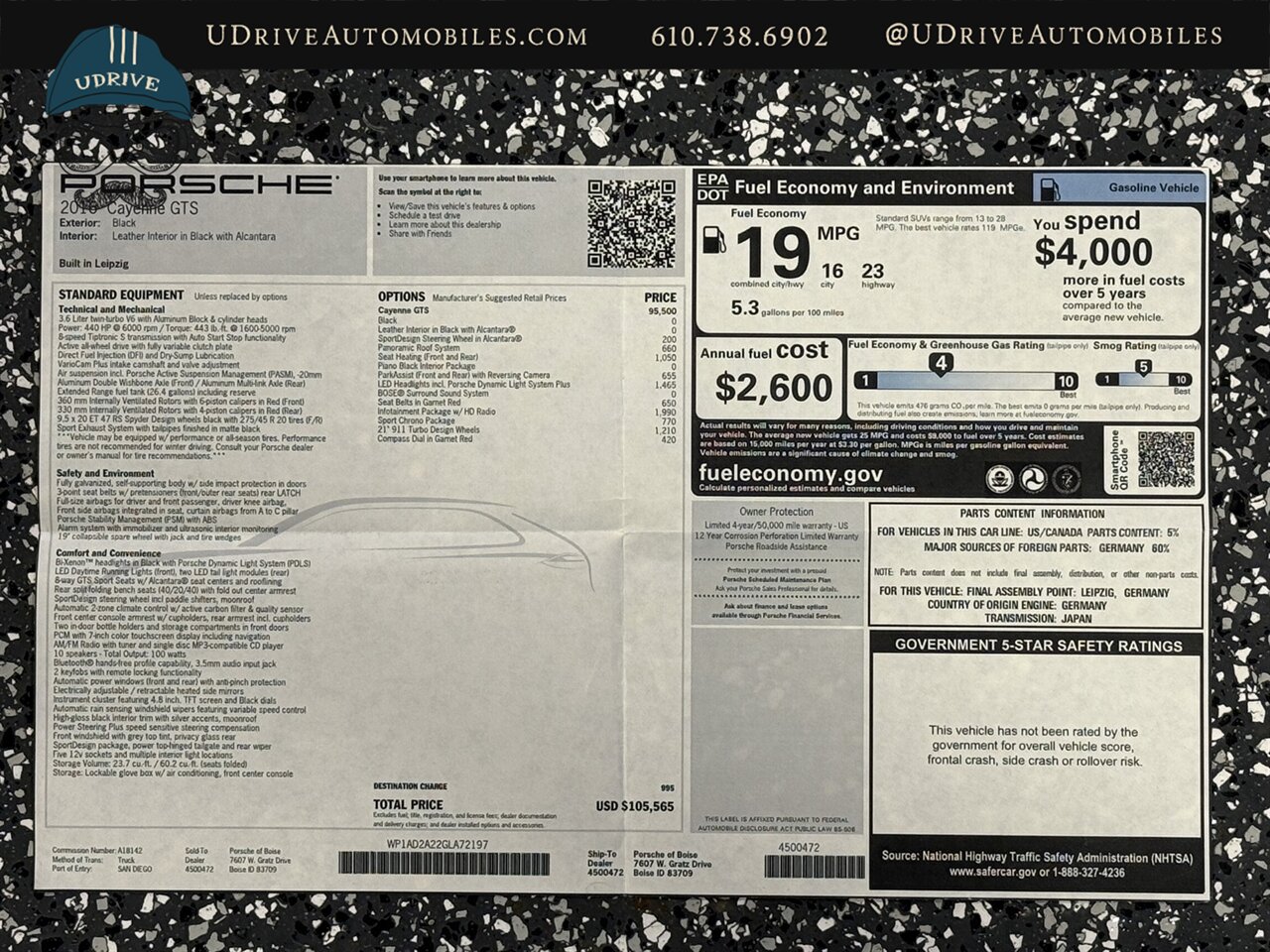 2016 Porsche Cayenne GTS 21in Whls Sport Chrono Red Dial Alcantara Red Belts Pano - Photo 62 - West Chester, PA 19382