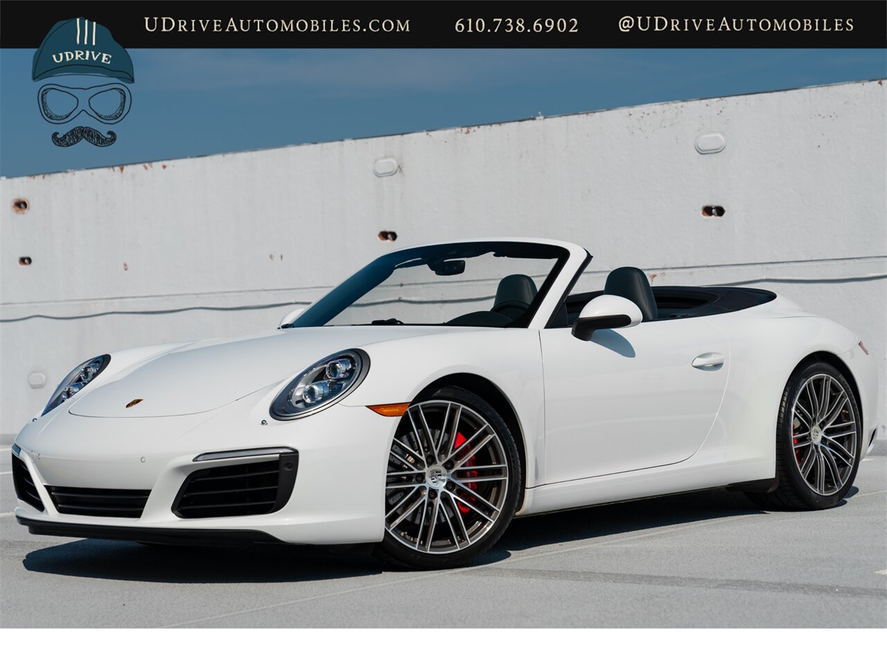 2017 Porsche 911 Carrera S  Cabriolet Blue Lthr Blue Top Prem Pkg Spt Exhaust 20in Turbo Whls 18 Way Spt Sts - Photo 1 - West Chester, PA 19382