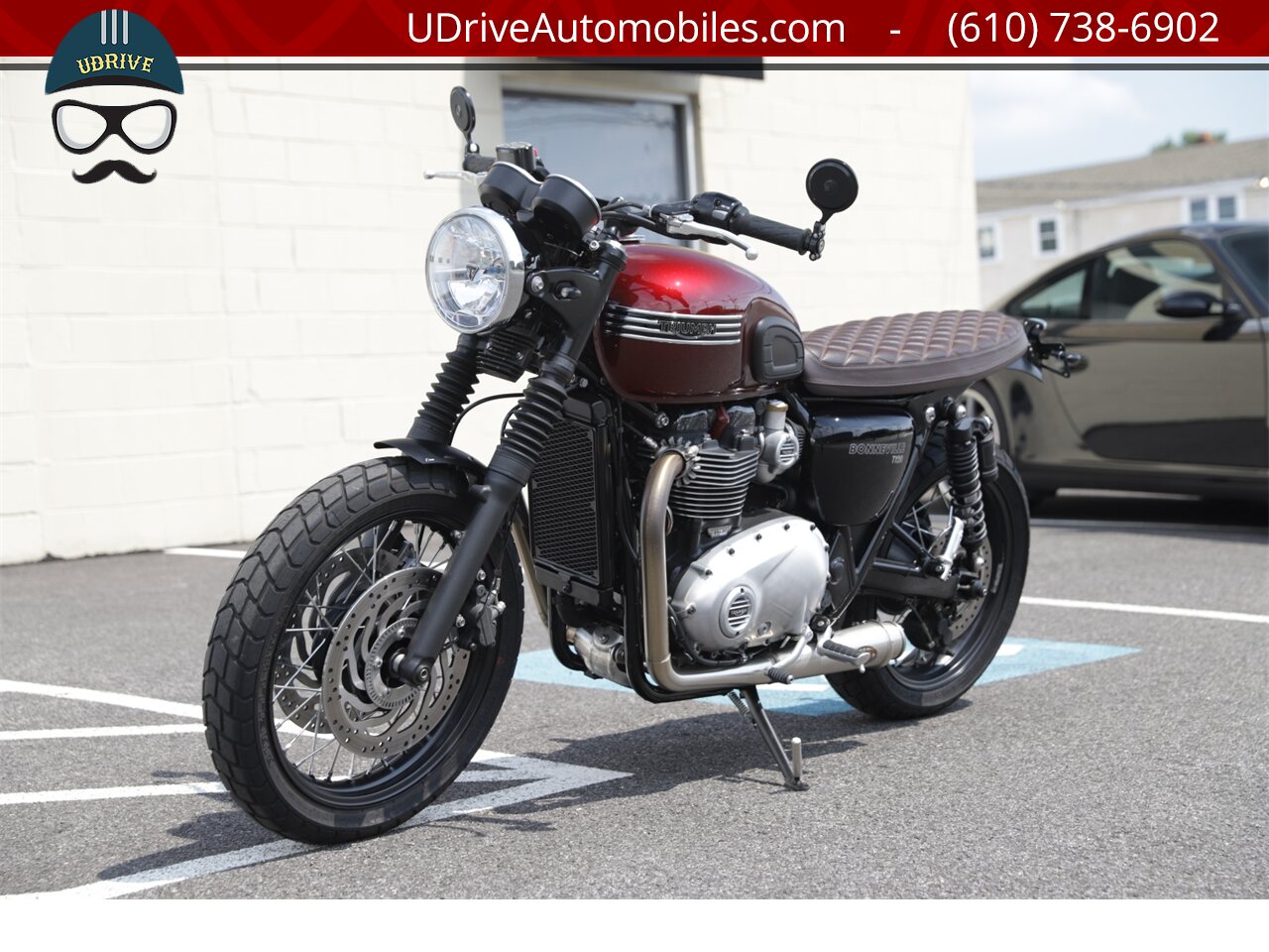 16 Triumph Bonneville T1 Bonnevile Up Grades Brat Style 1221 Miles