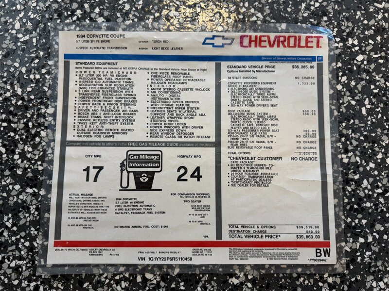 1994 Chevrolet Corvette  