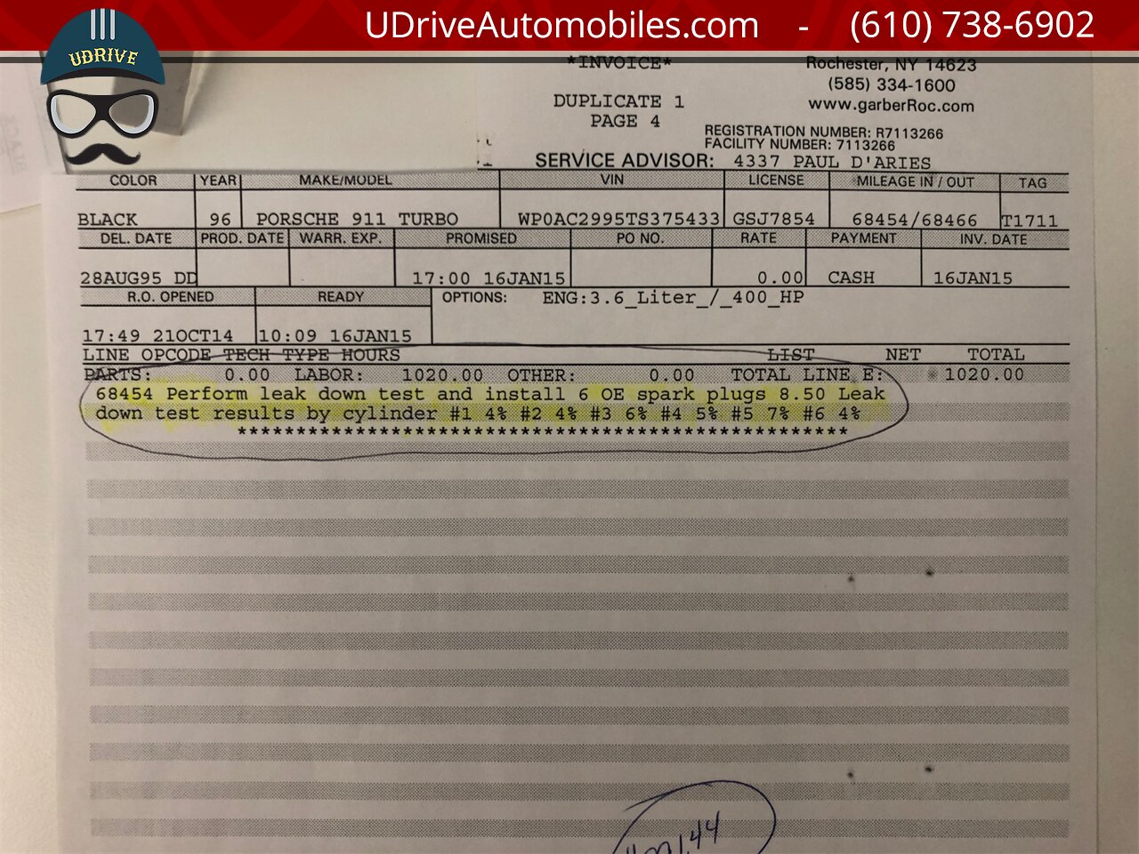 1996 Porsche 911 Turbo 993 6Sp Service History $17k Since 2015   - Photo 63 - West Chester, PA 19382