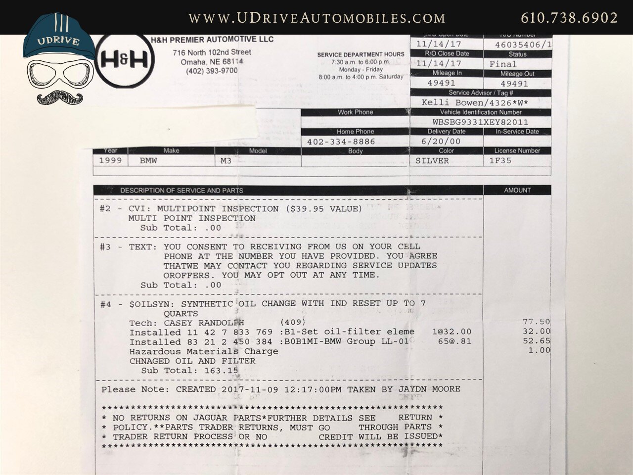 1999 BMW M3 E36 Vader Seats Documented Service History  Same Owner Since 2000 - Photo 67 - West Chester, PA 19382