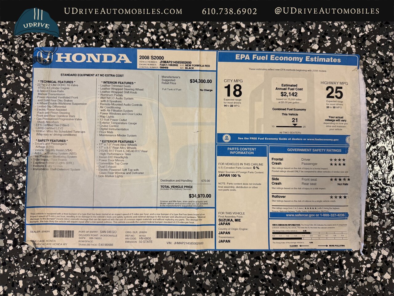 2008 Honda S2000 - Photo 2 - West Chester, PA 19382