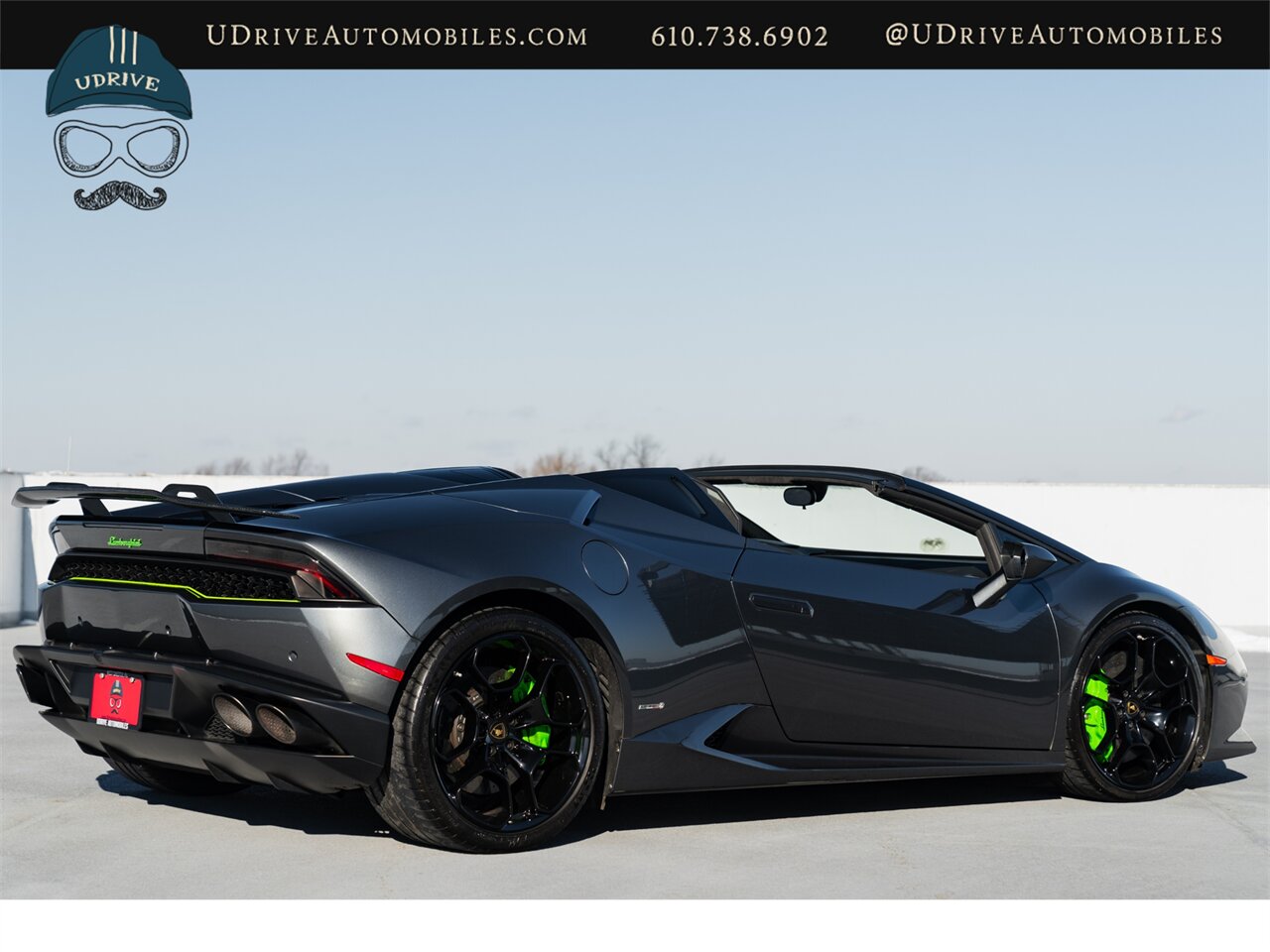 2016 Lamborghini Huracan LP 610-4 Spyder  1 Owner Fresh Service Lift System Sport Exhst Sportivo Verde Fauns Interior CCB Green Calipers RVC Dynamic Steer Full Body PPF - Photo 21 - West Chester, PA 19382