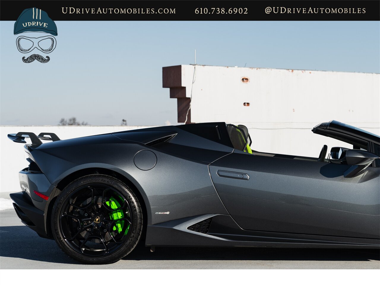 2016 Lamborghini Huracan LP 610-4 Spyder  1 Owner Fresh Service Lift System Sport Exhst Sportivo Verde Fauns Interior CCB Green Calipers RVC Dynamic Steer Full Body PPF - Photo 20 - West Chester, PA 19382