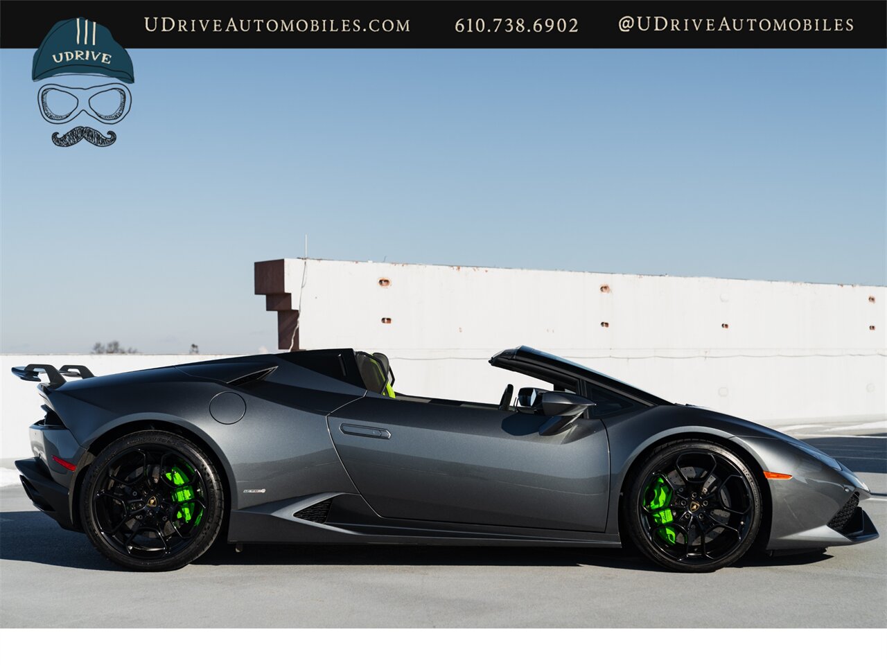 2016 Lamborghini Huracan LP 610-4 Spyder  1 Owner Fresh Service Lift System Sport Exhst Sportivo Verde Fauns Interior CCB Green Calipers RVC Dynamic Steer Full Body PPF - Photo 19 - West Chester, PA 19382