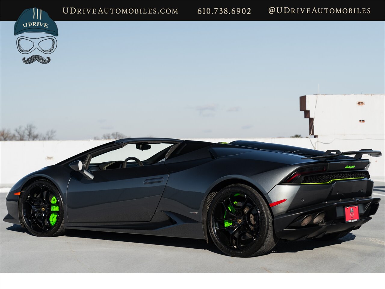 2016 Lamborghini Huracan LP 610-4 Spyder  1 Owner Fresh Service Lift System Sport Exhst Sportivo Verde Fauns Interior CCB Green Calipers RVC Dynamic Steer Full Body PPF - Photo 25 - West Chester, PA 19382