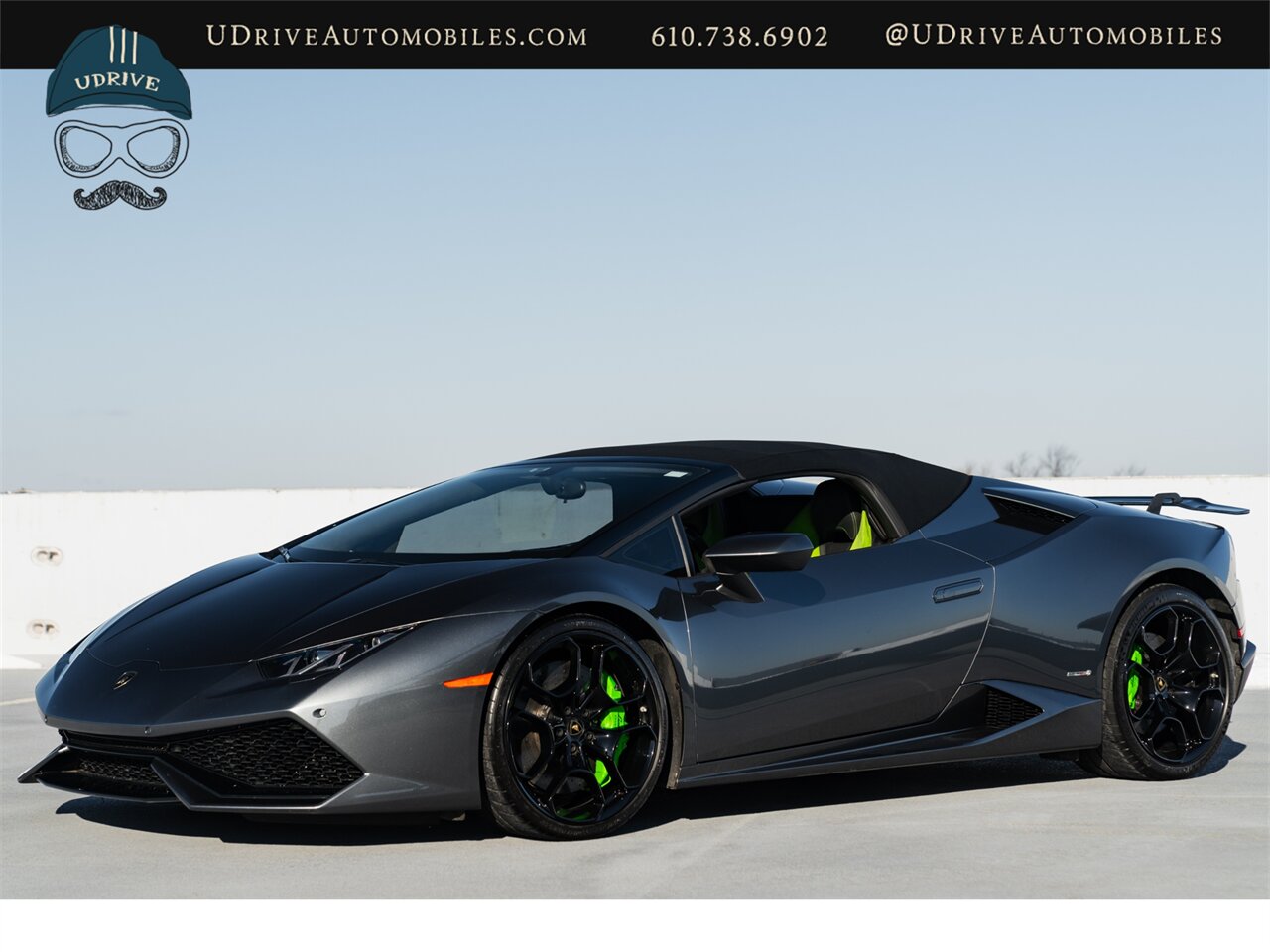 2016 Lamborghini Huracan LP 610-4 Spyder  1 Owner Fresh Service Lift System Sport Exhst Sportivo Verde Fauns Interior CCB Green Calipers RVC Dynamic Steer Full Body PPF - Photo 57 - West Chester, PA 19382