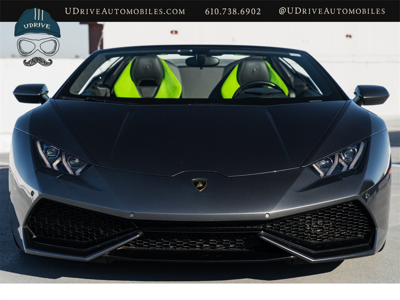 2016 Lamborghini Huracan LP 610-4 Spyder  1 Owner Fresh Service Lift System Sport Exhst Sportivo Verde Fauns Interior CCB Green Calipers RVC Dynamic Steer Full Body PPF - Photo 15 - West Chester, PA 19382