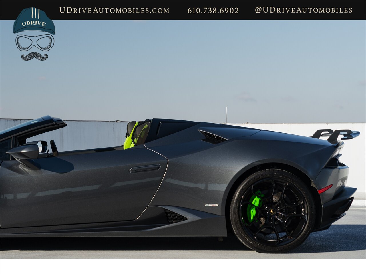 2016 Lamborghini Huracan LP 610-4 Spyder  1 Owner Fresh Service Lift System Sport Exhst Sportivo Verde Fauns Interior CCB Green Calipers RVC Dynamic Steer Full Body PPF - Photo 26 - West Chester, PA 19382