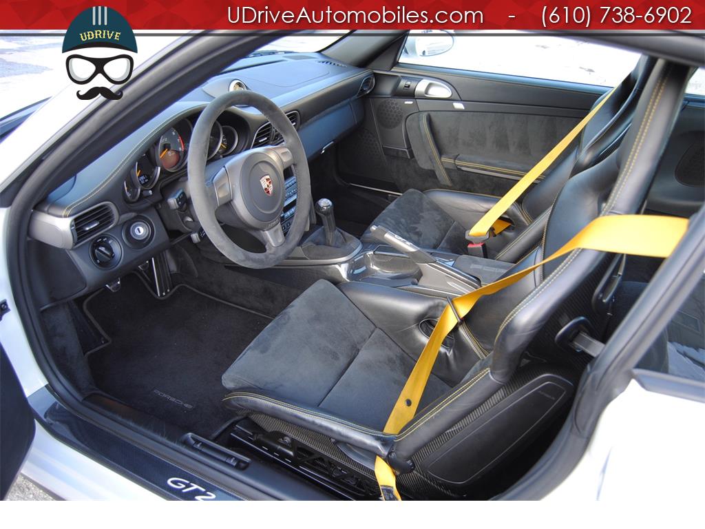 2008 Porsche 911 GT2 13k Miles PCCB Buckets Yellow Stitch Serv Hist   - Photo 18 - West Chester, PA 19382