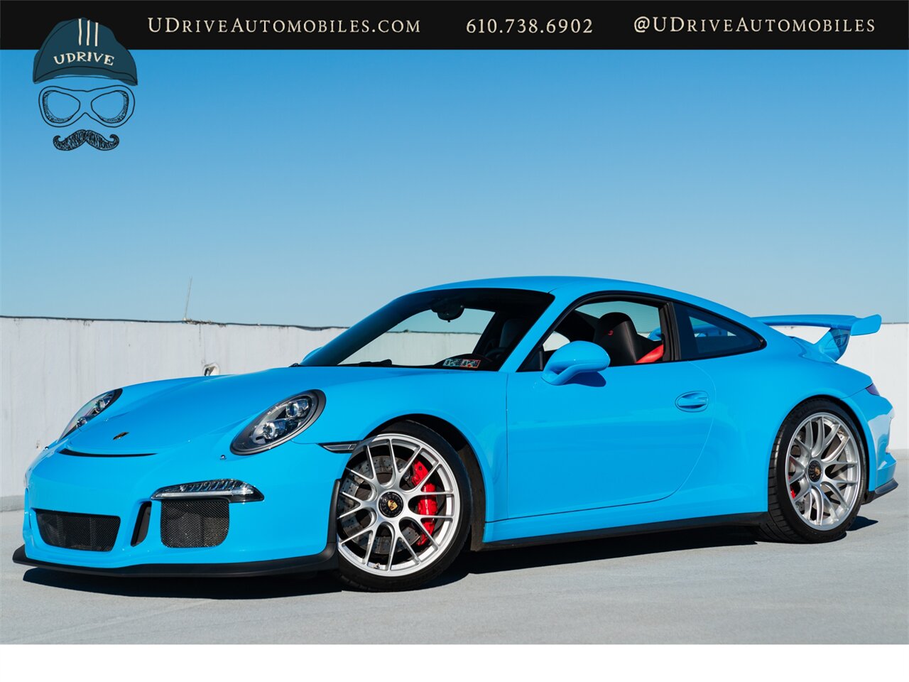 2014 Porsche 911 GT3  Paint to Sample Riviera Blue Red Stitching Adap Spt Sts Amazing Spec Rare Opportunity - Photo 1 - West Chester, PA 19382