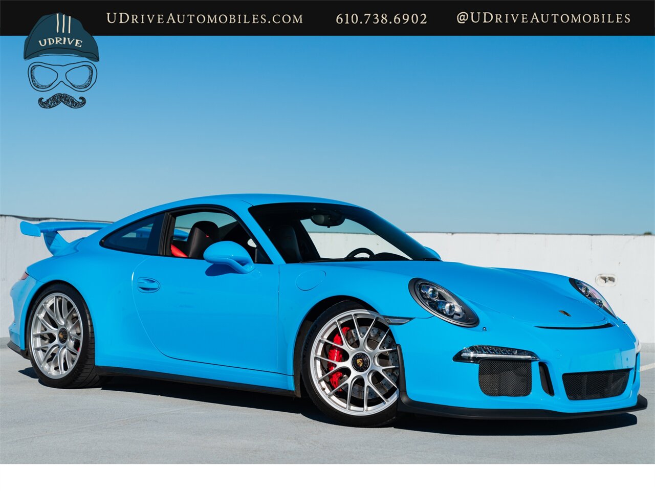 2014 Porsche 911 GT3  Paint to Sample Riviera Blue Red Stitching Adap Spt Sts Amazing Spec Rare Opportunity - Photo 4 - West Chester, PA 19382