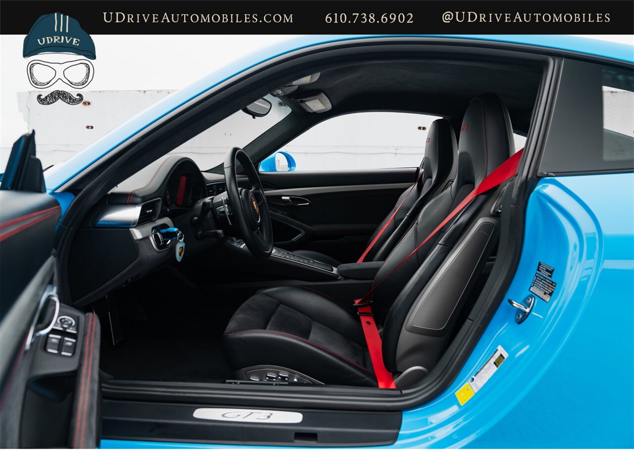 2014 Porsche 911 GT3  Paint to Sample Riviera Blue Red Stitching Adap Spt Sts Amazing Spec Rare Opportunity - Photo 34 - West Chester, PA 19382