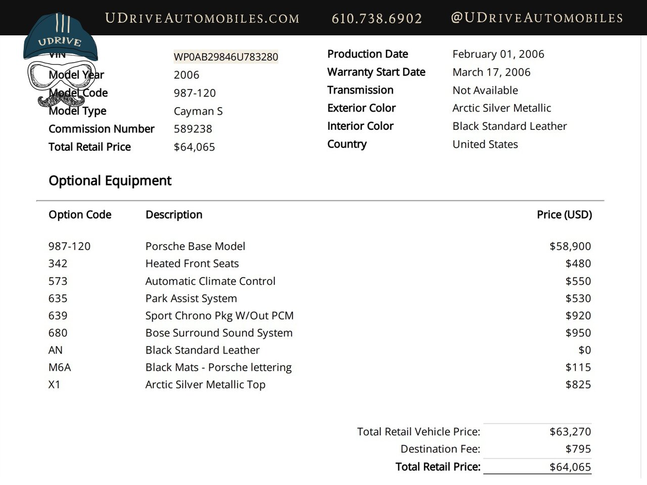 2006 Porsche Cayman S  6 Speed 1 Owner 19k Miles - Photo 1 - West Chester, PA 19382