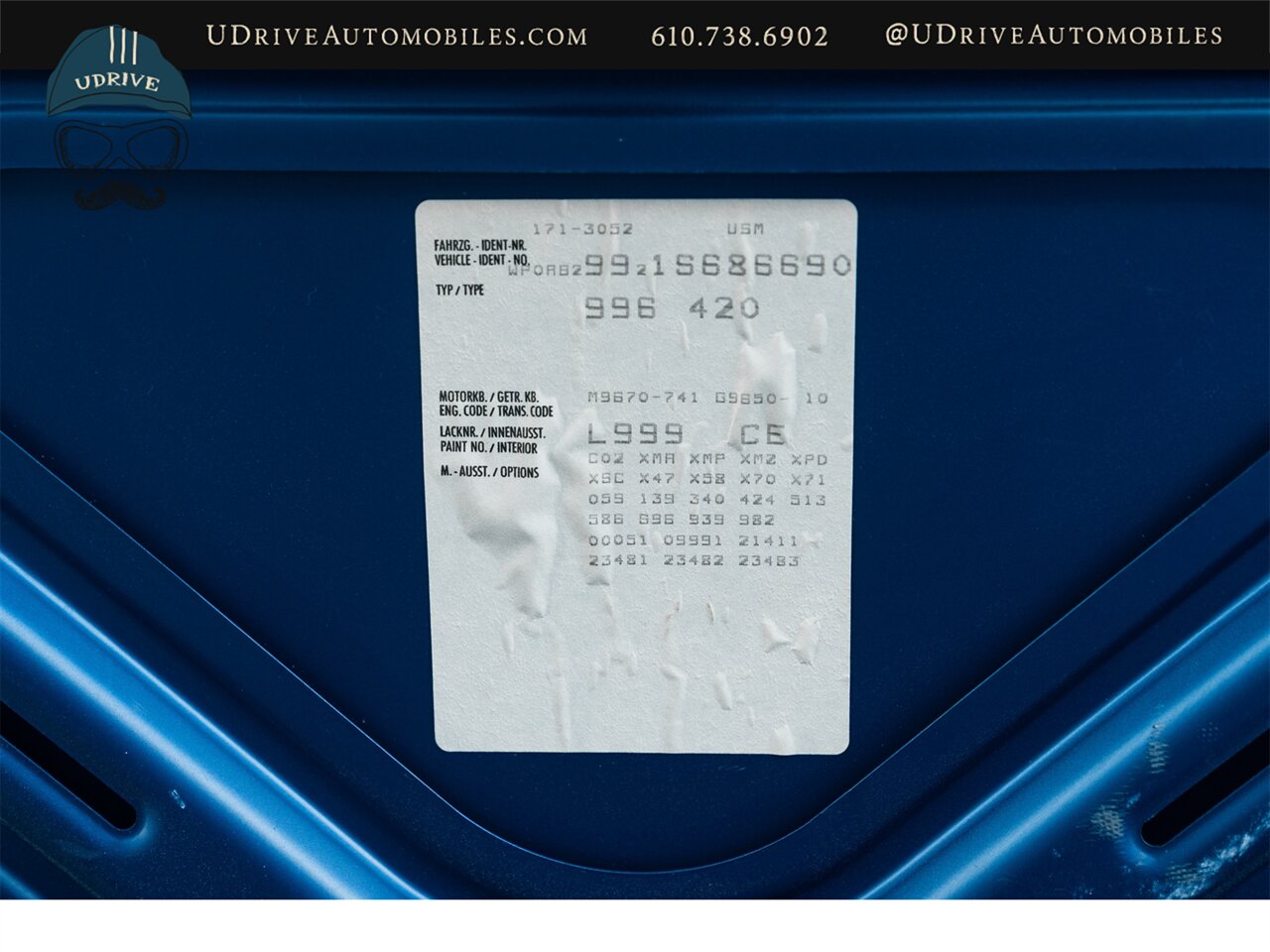 2001 Porsche 911 Turbo  996 Paint To Sample Denim Blue Leather to Sample Linen 1 of a Kind Spec - Photo 51 - West Chester, PA 19382