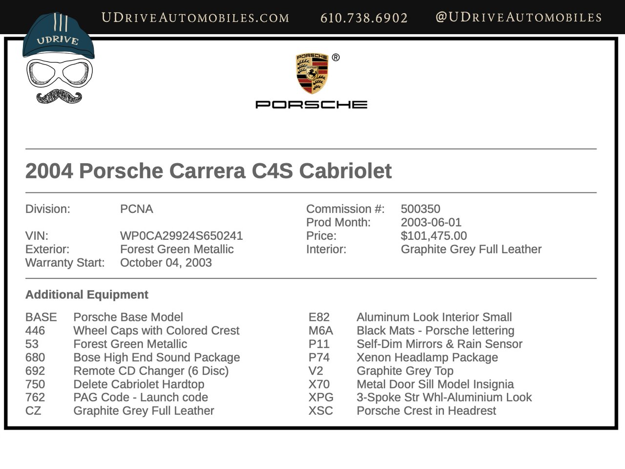 2004 Porsche 911 Carrera  4S C4S 6 Speed Manual Forest Green 30k Miles IMS Updated - Photo 2 - West Chester, PA 19382