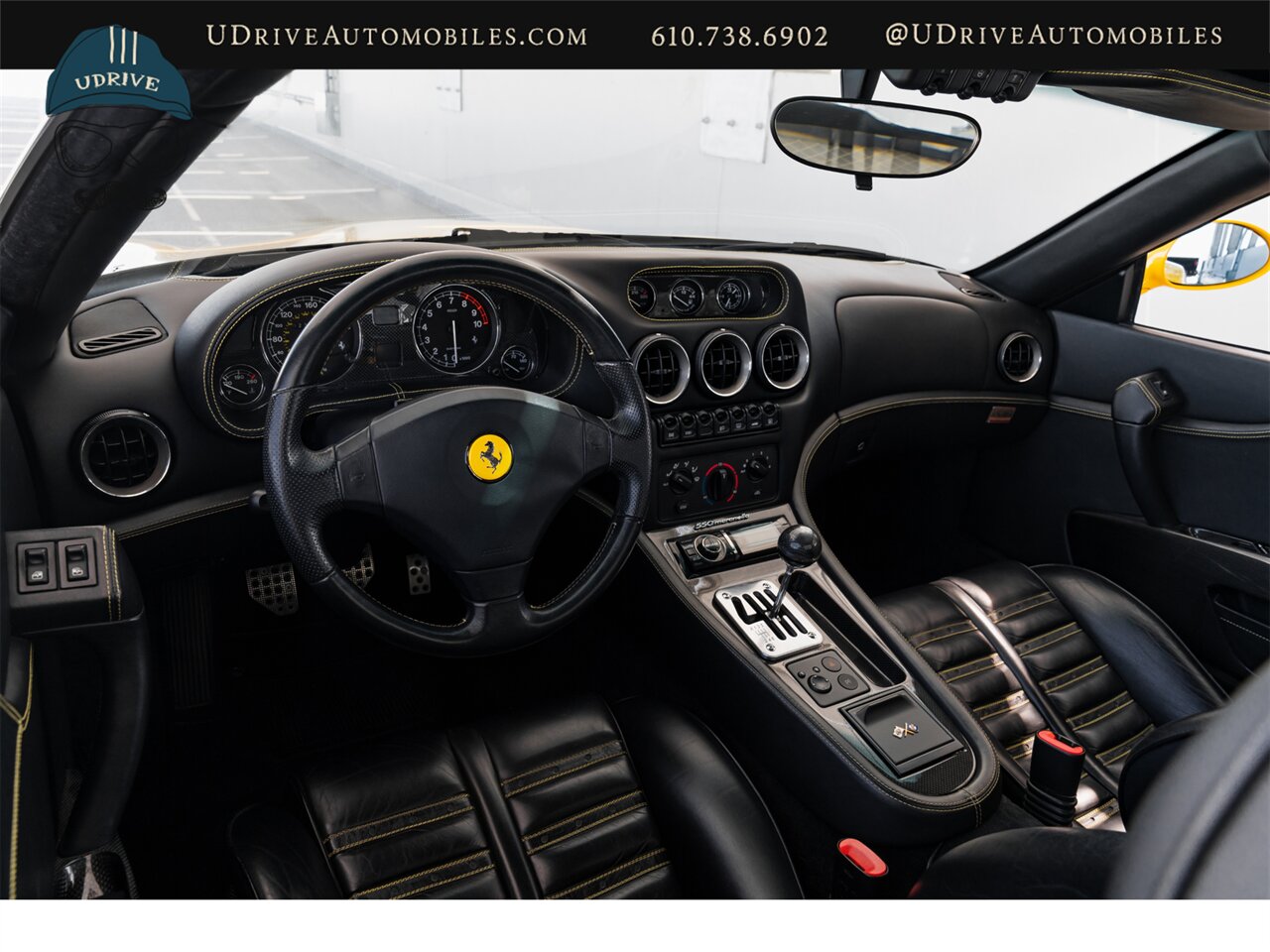 2001 Ferrari 550 Maranello  Fresh Major Service Modular Whls Daytona Seats Yellow Stitching Shields Service History Incredible Spec - Photo 34 - West Chester, PA 19382