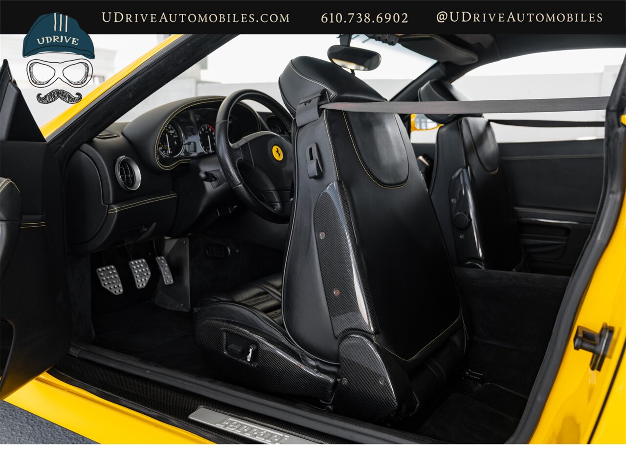 2001 Ferrari 550 Maranello  Fresh Major Service Modular Whls Daytona Seats Yellow Stitching Shields Service History Incredible Spec - Photo 52 - West Chester, PA 19382