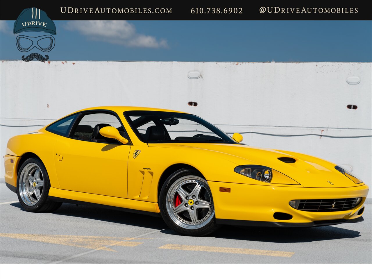 2001 Ferrari 550 Maranello  Fresh Major Service Modular Whls Daytona Seats Yellow Stitching Shields Service History Incredible Spec - Photo 3 - West Chester, PA 19382