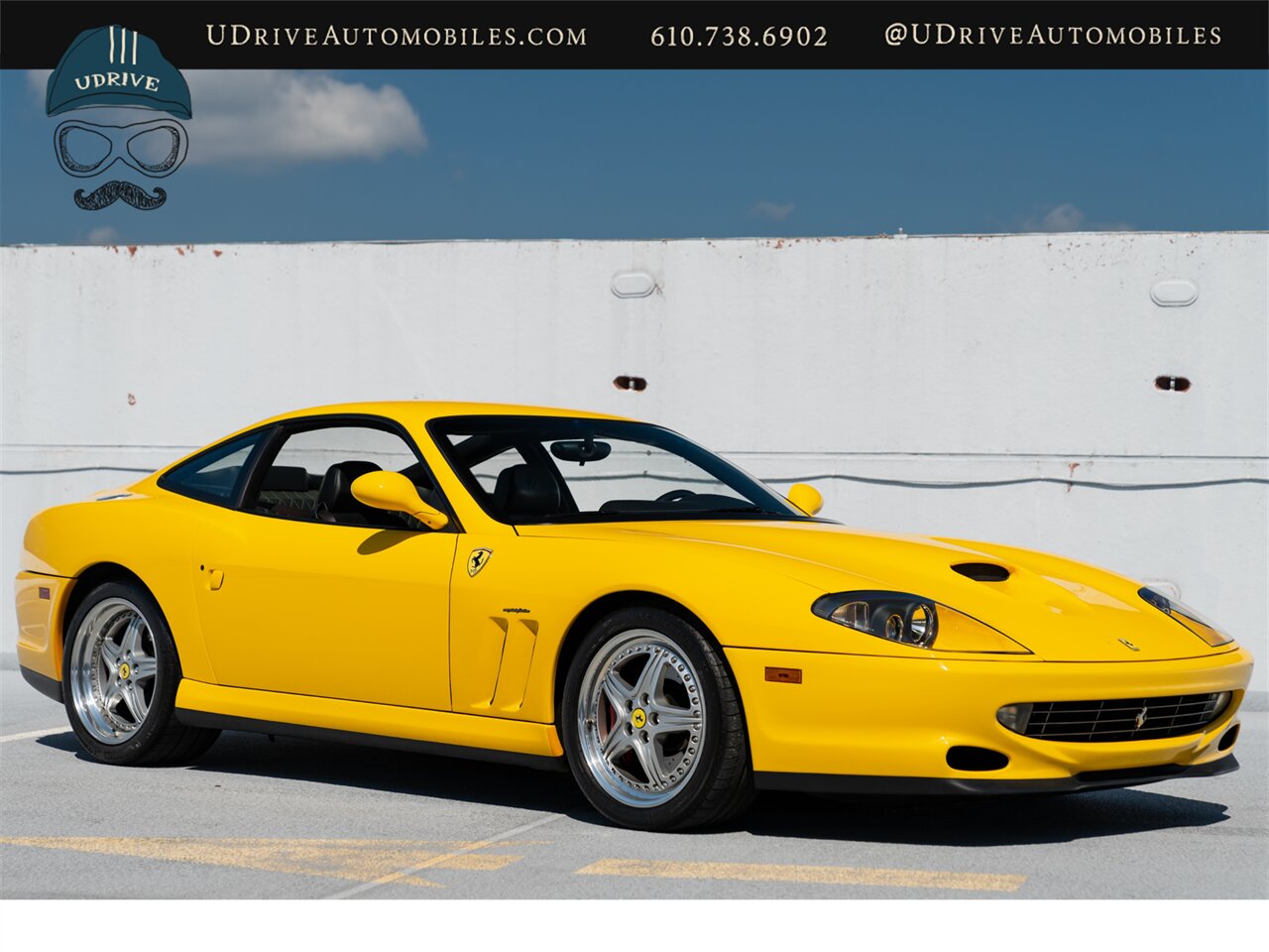 2001 Ferrari 550 Maranello  Fresh Major Service Modular Whls Daytona Seats Yellow Stitching Shields Service History Incredible Spec - Photo 15 - West Chester, PA 19382