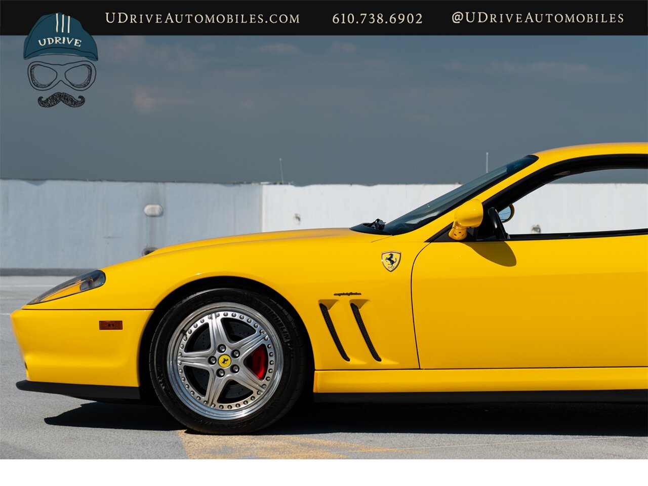 2001 Ferrari 550 Maranello  Fresh Major Service Modular Whls Daytona Seats Yellow Stitching Shields Service History Incredible Spec - Photo 10 - West Chester, PA 19382