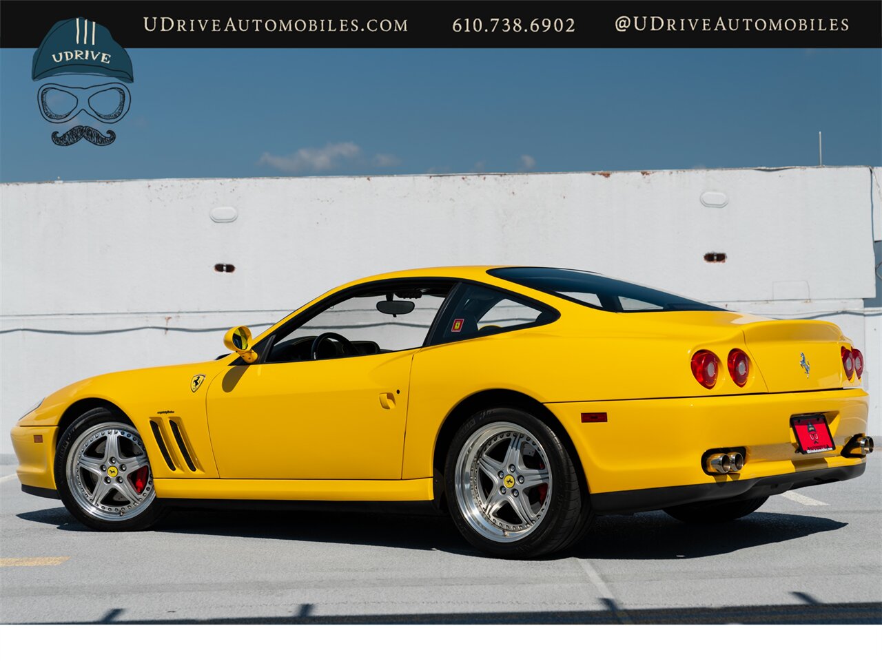 2001 Ferrari 550 Maranello  Fresh Major Service Modular Whls Daytona Seats Yellow Stitching Shields Service History Incredible Spec - Photo 4 - West Chester, PA 19382