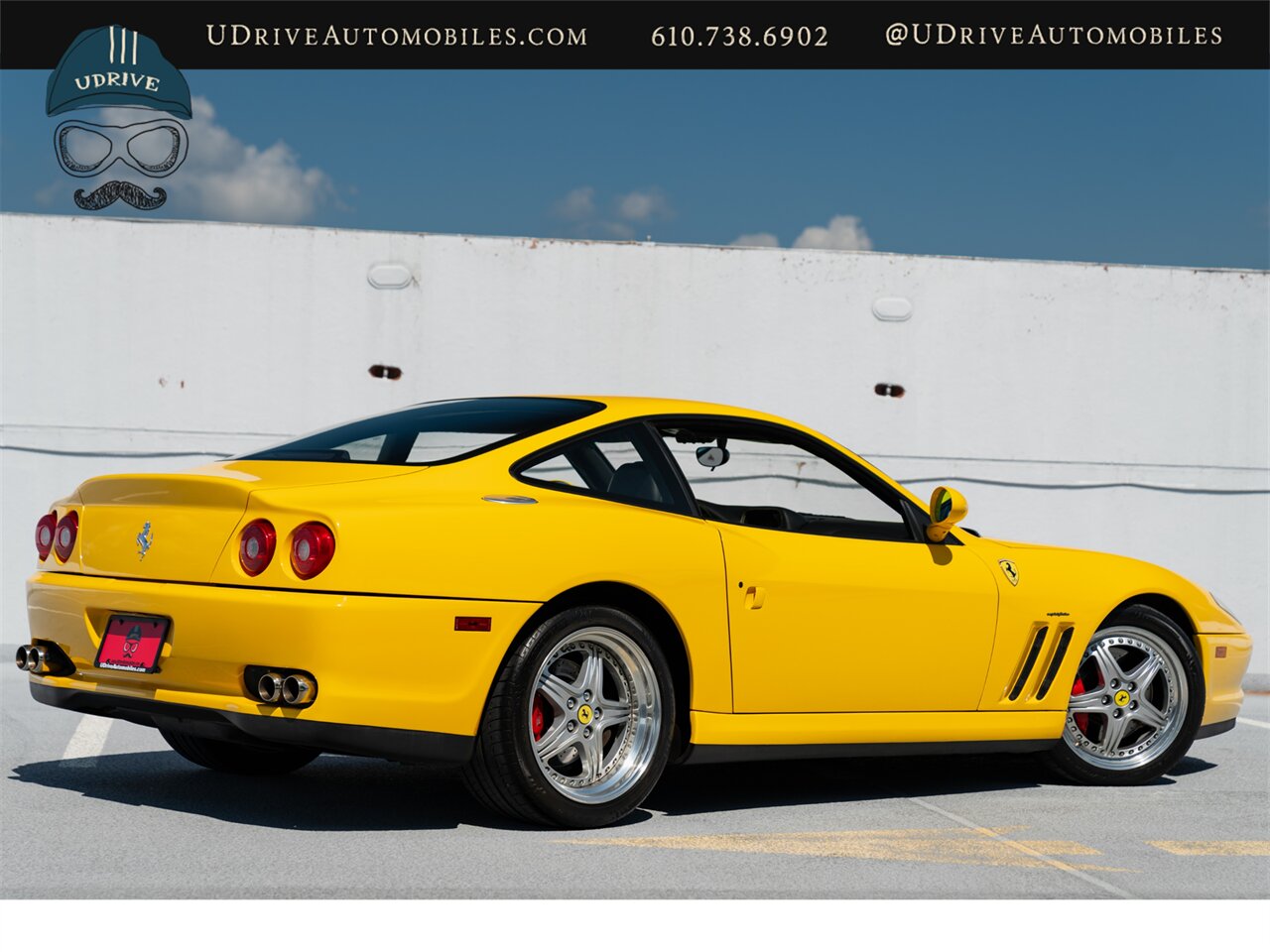 2001 Ferrari 550 Maranello  Fresh Major Service Modular Whls Daytona Seats Yellow Stitching Shields Service History Incredible Spec - Photo 2 - West Chester, PA 19382