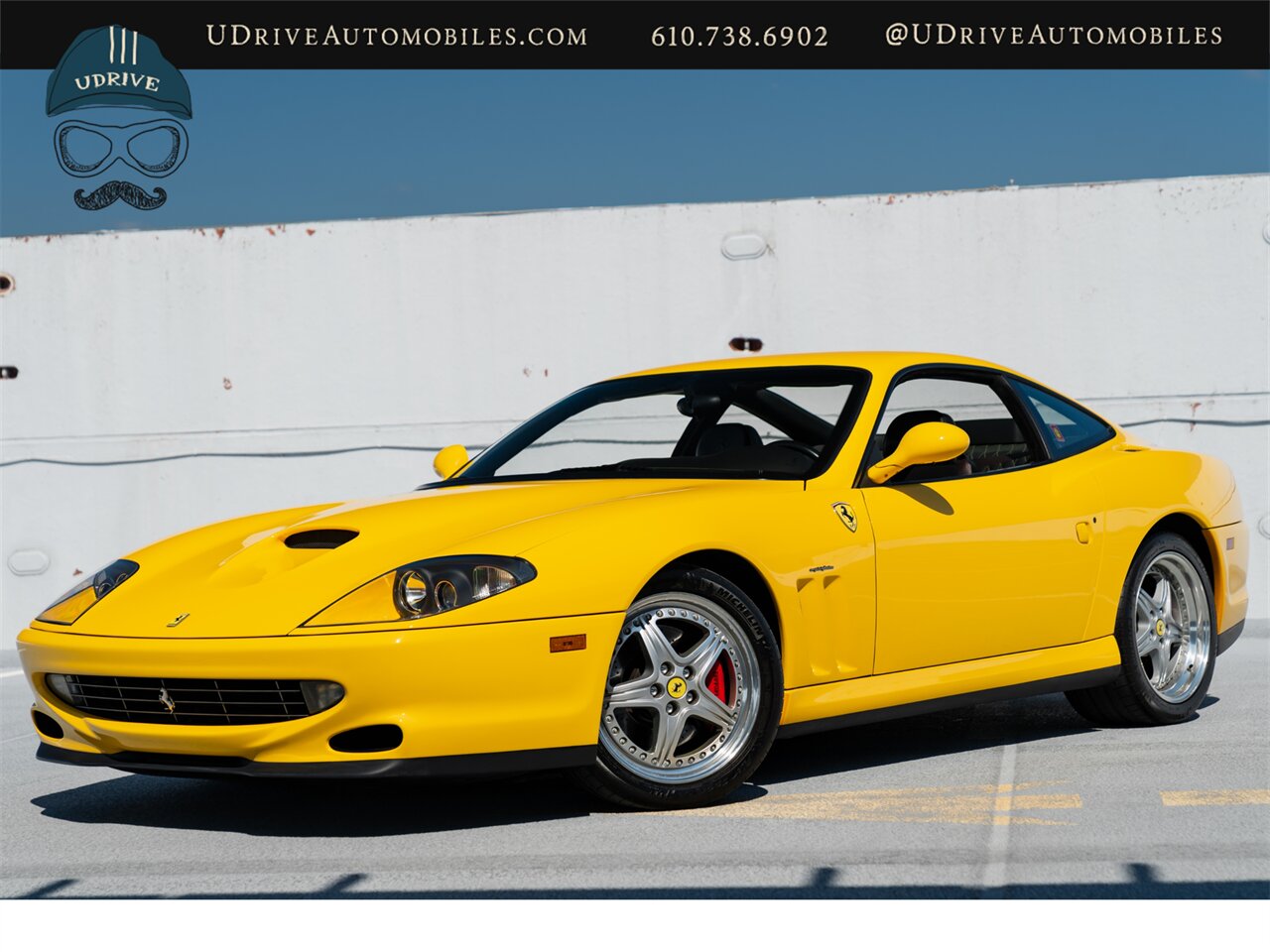 2001 Ferrari 550 Maranello  Fresh Major Service Modular Whls Daytona Seats Yellow Stitching Shields Service History Incredible Spec - Photo 1 - West Chester, PA 19382