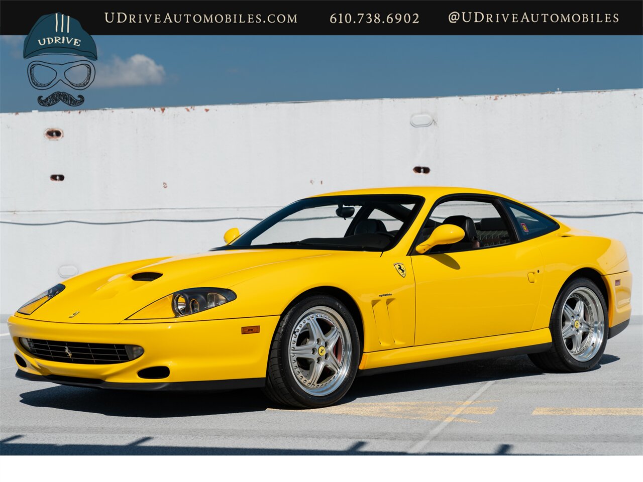 2001 Ferrari 550 Maranello  Fresh Major Service Modular Whls Daytona Seats Yellow Stitching Shields Service History Incredible Spec - Photo 11 - West Chester, PA 19382