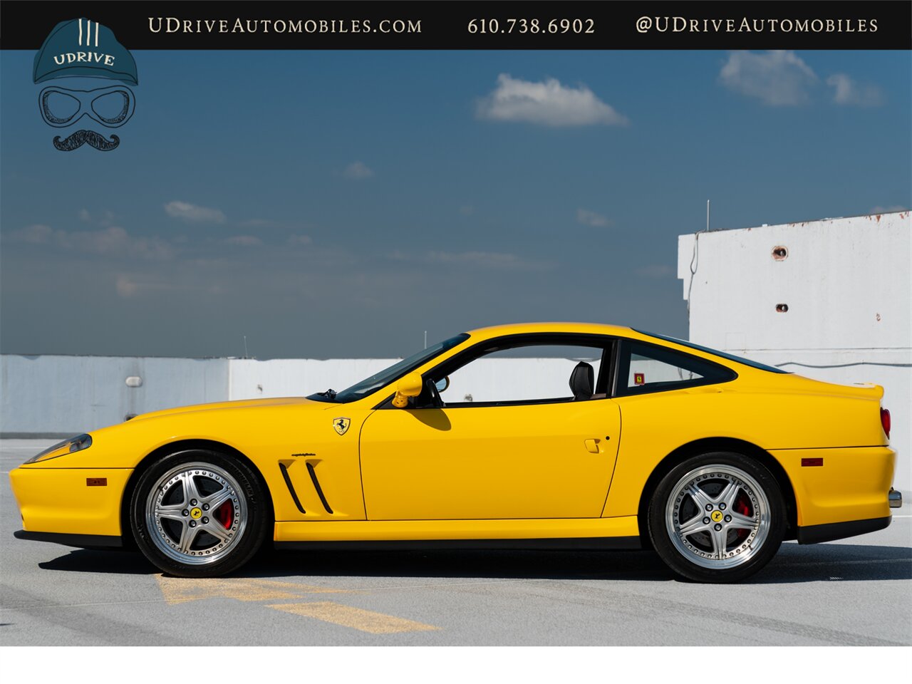 2001 Ferrari 550 Maranello  Fresh Major Service Modular Whls Daytona Seats Yellow Stitching Shields Service History Incredible Spec - Photo 9 - West Chester, PA 19382