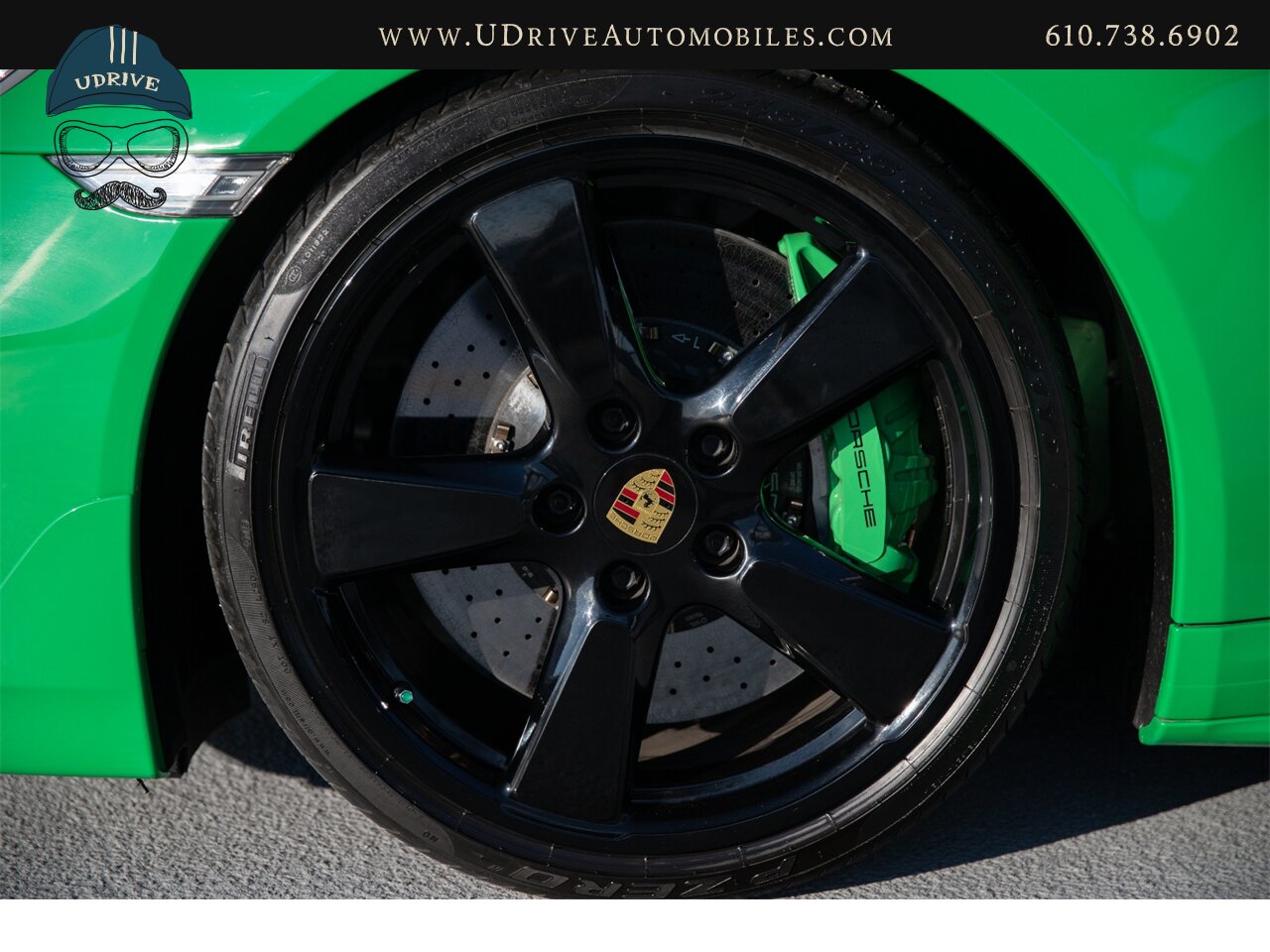 2016 Porsche 911 Turbo S PTS Viper Green Aerokit $203k MSRP  Painted Side Skirts Painted Grilles Wheels in Black - Photo 46 - West Chester, PA 19382