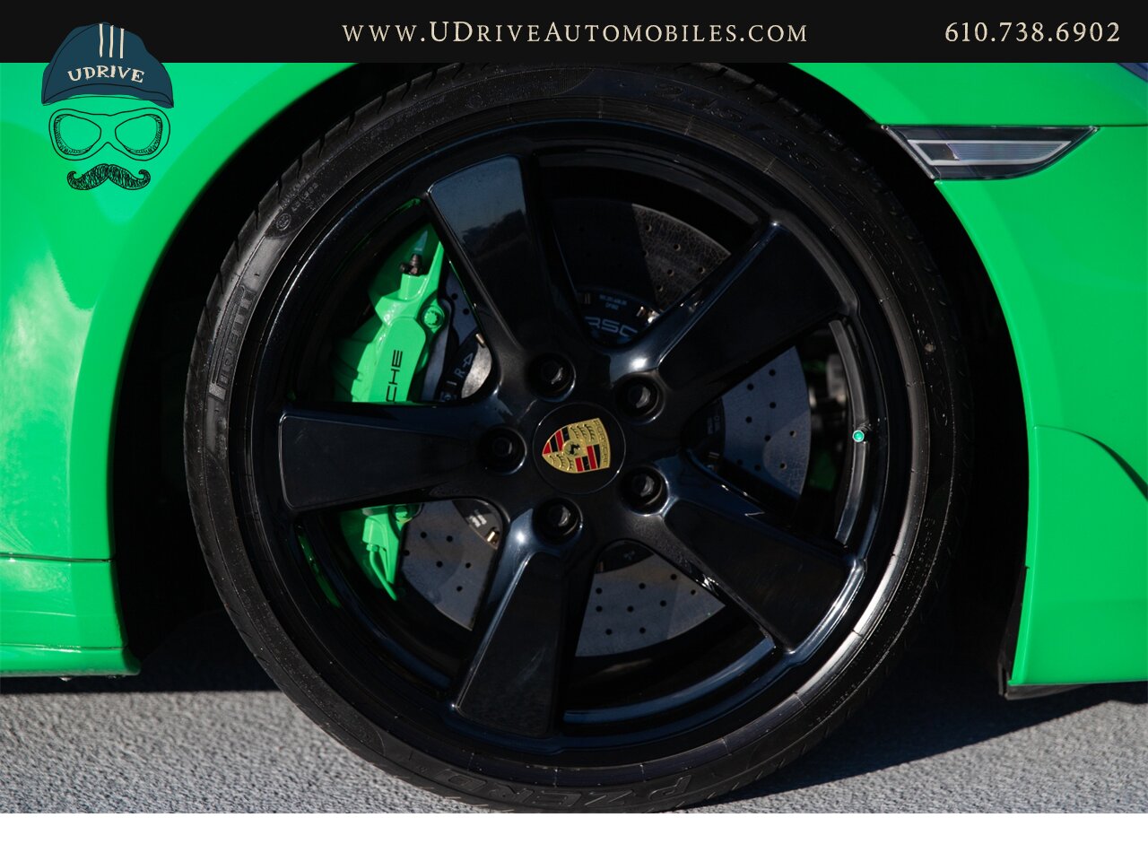 2016 Porsche 911 Turbo S PTS Viper Green Aerokit $203k MSRP  Painted Side Skirts Painted Grilles Wheels in Black - Photo 47 - West Chester, PA 19382