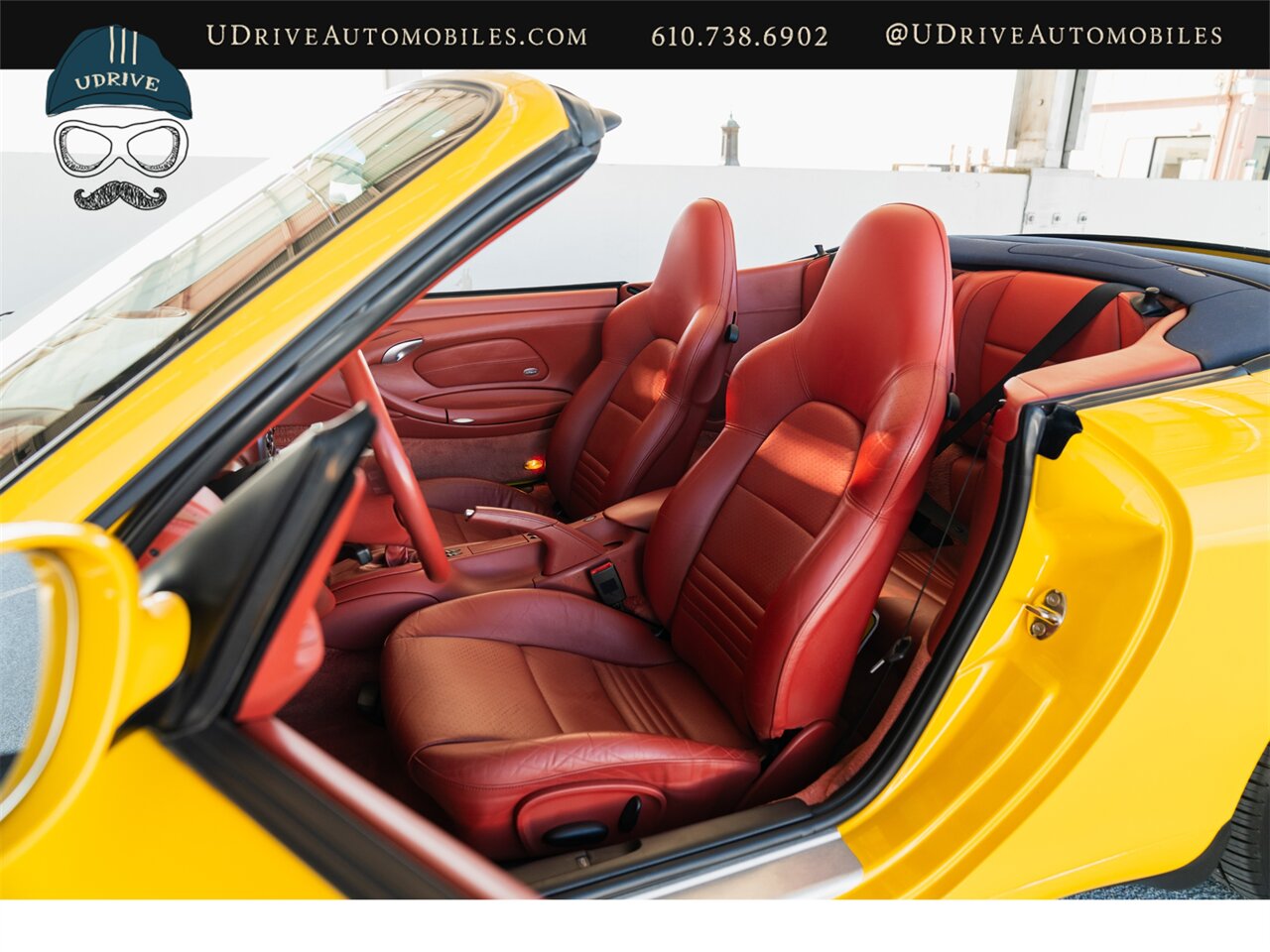 2002 Porsche 911 Carrera  Cabriolet 1 of a Kind 6 Spd Spt Seats Speed Yellow over Special Lthr Carrera Red Metropol Blue Top Adv Technic Pkg Adv Design Pkg - Photo 30 - West Chester, PA 19382