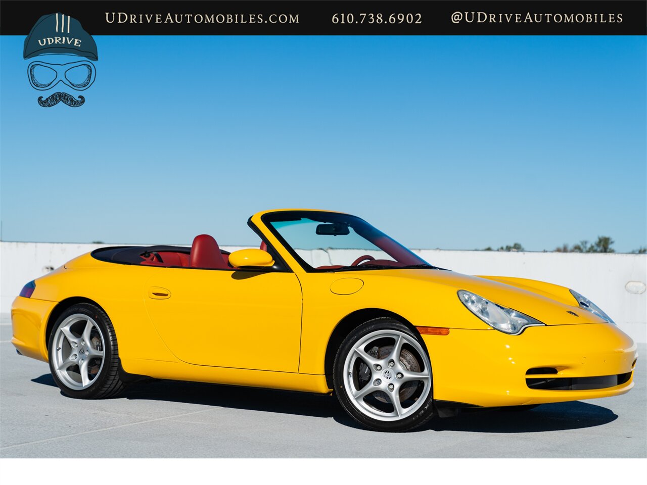 2002 Porsche 911 Carrera  Cabriolet 1 of a Kind 6 Spd Spt Seats Speed Yellow over Special Lthr Carrera Red Metropol Blue Top Adv Technic Pkg Adv Design Pkg - Photo 4 - West Chester, PA 19382